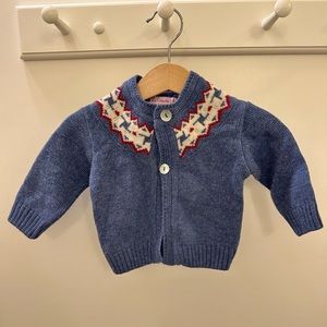 La Coqueta Fairisle baby sweater